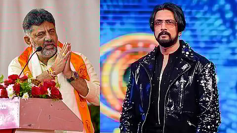 DK Shivkumar and Sudeep