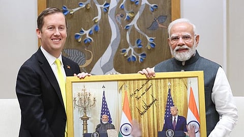 New US Ambassador Sergio Gor- Modi meeting