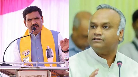 Vijayendra and Priyank Kharge casual Images