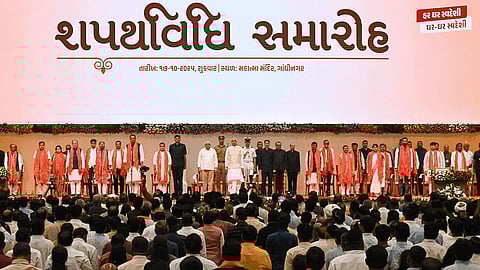 New cabinet ministers oath taking in Gujarat 