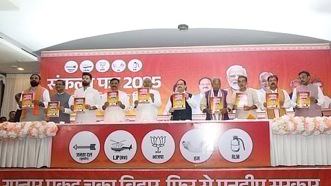 NDA releases manifesto for Bihar polls