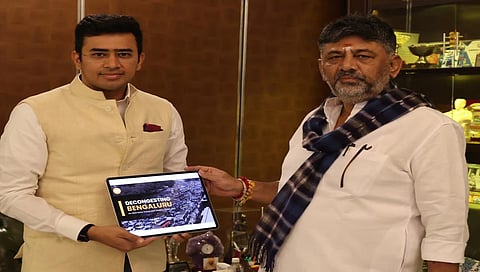 Tejasvi surya and dk shivakumar