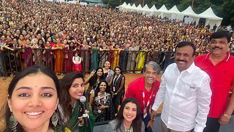 Thousands of women took part in 'The Saree Run' in Bengaluru