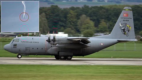 Turkish military cargo plane crashed