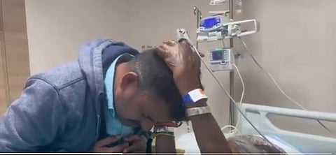 Salumarada Thimmakka at her last days in hospital 