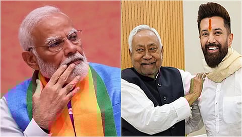 ನರೇಂದ್ರ ಮೋದಿ-ನಿತೀಶ್ ಕುಮಾರ್-ಚಿರಾಗ್ ಪಾಸ್ವಾನ್