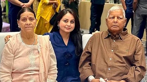 Rabri devi , rohini acharya And lalu prasad yadav