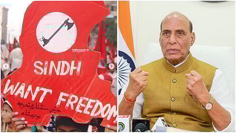 Protest in Sindh- Defence Minister Rajanath singh