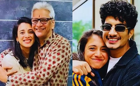 Smriti Mandhana with Her Father and Palash Mucchal