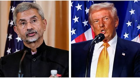 Jaishankar, trump Casual Images