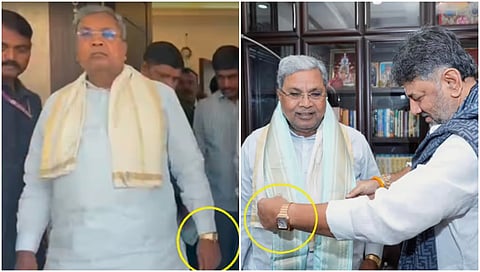 CM Siddaramaiah, DCM DK Shivakumar Spotted Wearing wearing same watch,spark row