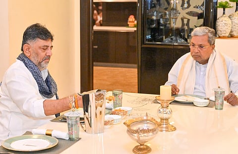 Breakfast meeting at DCM D K Shivakumar residence in Bengaluru 