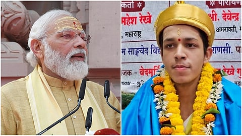 50 ದಿನಗಳ ನಿರಂತರ ಶುಕ್ಲ ಯಜುರ್ವೇದದ ದಂಡಕ್ರಮ ಪಾರಾಯಣ: ಕಾಶಿಯ ಯುವ ವೇದ ವಿದ್ವಾಂಸನ ಸಾಧನೆಗೆ ಪ್ರಧಾನಿ ಮೋದಿ ಅಭಿನಂದನೆ