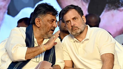 DK Shivakumar with RahulGandhi