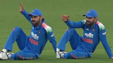 Virat Kohli in action during India's third ODI vs South Africa.