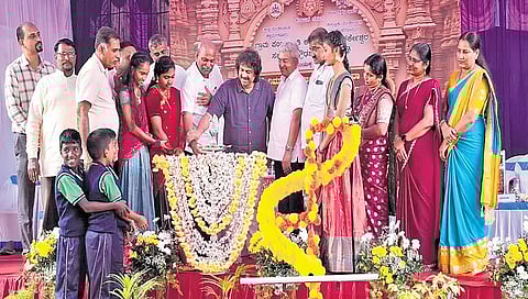 Minister Madhu Bangarappa inaugurates new classrooms at Melpal Government High School in Koppa