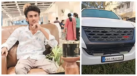 ಮೃತ ರಾಜೇಶ್ - ರೇವಣ್ಣ ಪುತ್ರನ ಕಾರು