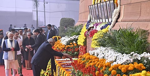 2001ರ ಸಂಸತ್ ದಾಳಿಯ 24ನೇ ವರ್ಷಾಚರಣೆ: ಹುತಾತ್ಮರಿಗೆ ಉಪ ರಾಷ್ಟ್ರಪತಿ, ಪ್ರಧಾನಿ ಮೋದಿ, ಸಂಸದರಿಂದ ಗೌರವ ಸಲ್ಲಿಕೆ