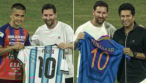 Sunil Chhetri, Lionel Messi, Sachin Tendulkar