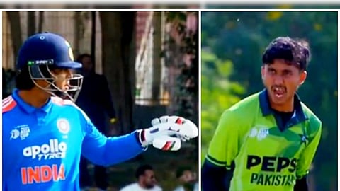 Ali Raza gave a fiery send-off to Vaibhav Suryavanshi as he was walking back to the dressing room.