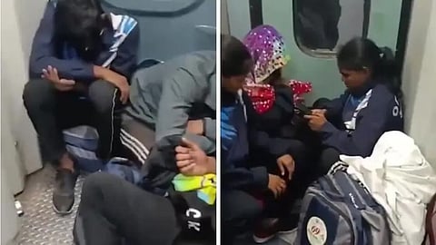 Odisha Wrestlers Sit Near Train Toilet Due To Unconfirmed Tickets