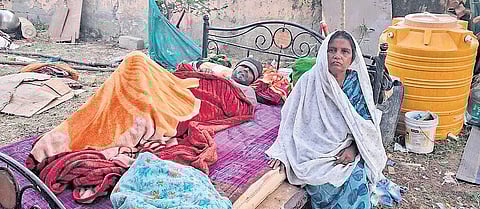 Hussain Bi now has nowhere to take her bedridden son Arifullah.