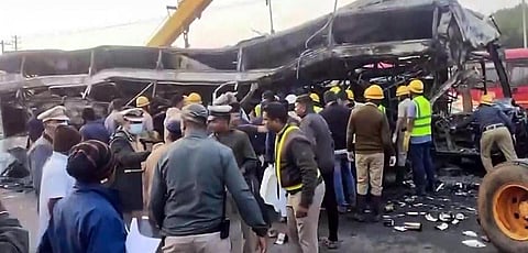 Chitradurga bus accident 