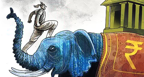 India says it is now fourth-largest economy after Japan, but per capita GDP trails peers