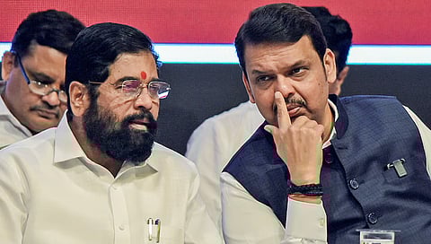 Devendra Fadnavis  with  Eknath Shinde