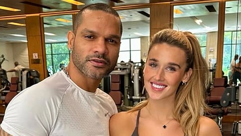 Shikhar Dhawan And Sophie Shine