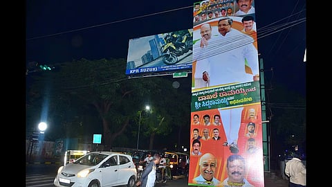 Banners put up to celebrate Chief Minister Siddaramaiah’s milestone