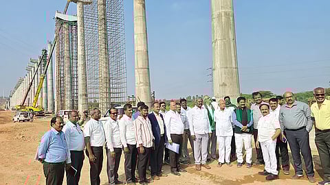 Karnataka's tallest aqueduct takes shape near Gonur under Upper Bhadra Project