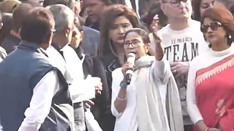Bengal CM Mamata takes to the streets in Kolkata against ED action on I-PAC