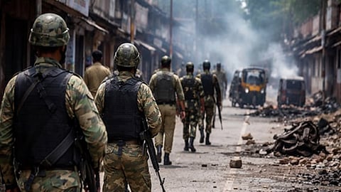 Superintendent of Police Avinash Kumar Rai said that no fresh violence has been reported, with paramilitary forces conducting foot patrolling in sensitive areas.