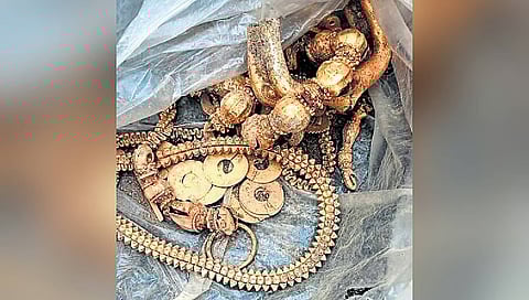 Ornaments found at the construction site near Gadag