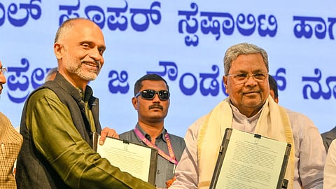 CM Siddaramaiah and Anurag behar