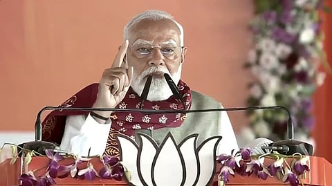 PM Modi accuses TMC of aiding infiltrators, calls for ending 'mahajungle raj' at Bengal rally