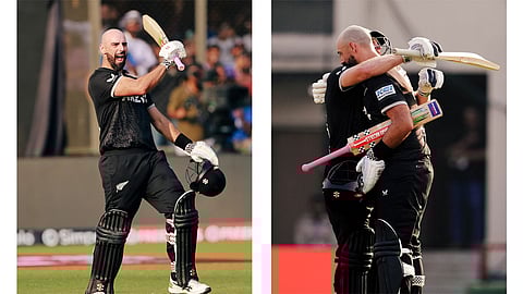 Mitchell, Glenn Phillips tons boosts New zealand to 338 runs Target