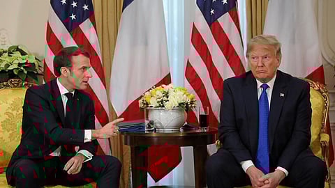 Donald Trump-Emmanuel Macron