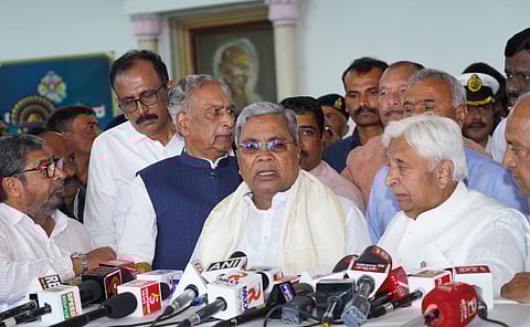 CM Siddaramaiah speaks with media