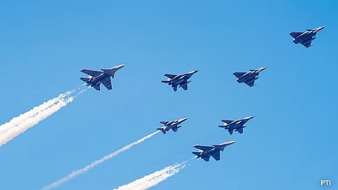 ಭಾರತೀಯ ವಾಯುಪಡೆ ವಿಮಾನಗಳ ಪ್ರದರ್ಶನ