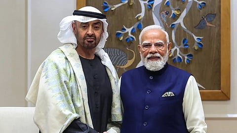 UAE President Sheikh Mohamed bin Zayed With PM Modi