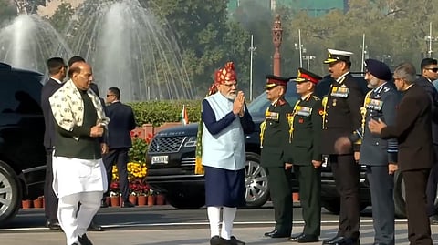 77ನೇ ಗಣರಾಜ್ಯೋತ್ಸವ: ಗಮನ ಸೆಳೆದ ಪ್ರಧಾನಿ ಮೋದಿ ಪೇಟ, ಇದರ ವಿಶೇಷತೆ ಏನು?