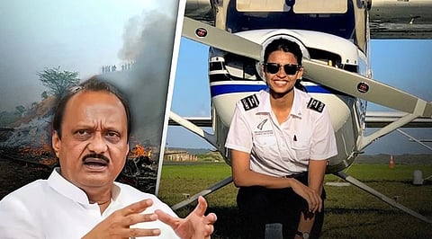 Ajit Pawar and Captain Shambhavi Pathak(File photo)