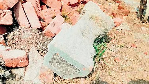 Underground Shiva temple monument was damaged during restoration work