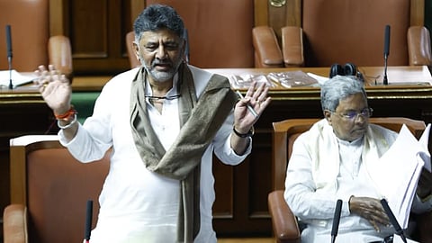 DCM DK Shivakumar and CM Siddaramaiah in Assembly