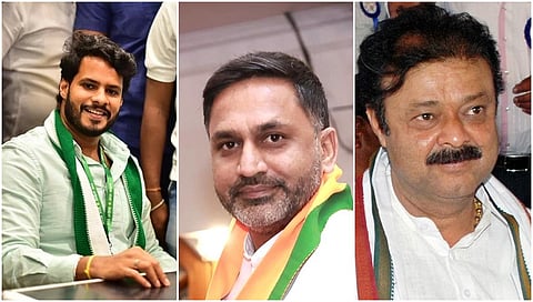 ನಿಖಿಲ್ ಕುಮಾರಸ್ವಾಮಿ, ಪ್ರೀತಂ ಗೌಡ ಮತ್ತು ನಾರಾಯಣ ಗೌಡ