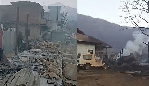 Five to six houses were initially burnt but due to heavy wind, the fire quickly spread.