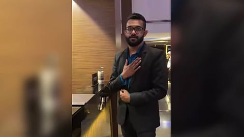Hotel staff apologises to the victim over a video call after the incident.(Screengrab | X)