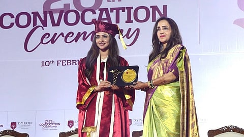 Actress SreeLeela has officially graduated